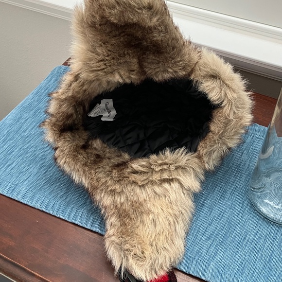 GoodFellow & Co. Plaid Faux Fur Men's Trapper Hat - Picture 7 of 8